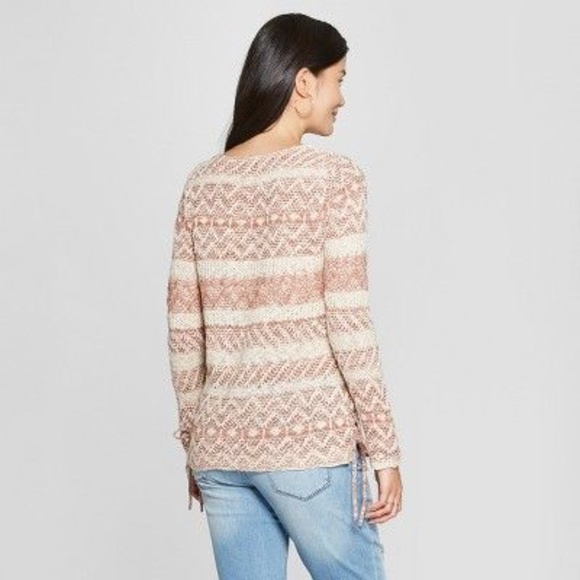 New KNOX ROSE Ombre Side-Tie Pullover Sweater NWT - Picture 2 of 8